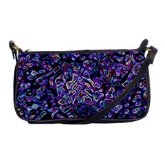 Neon Symphony Design Shoulder Clutch Bag