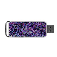 Neon Symphony Design Portable Usb Flash (one Side) by dflcprintsclothing