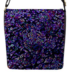 Neon Symphony Design Flap Closure Messenger Bag (s) by dflcprintsclothing