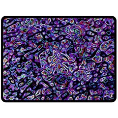 Neon Symphony Design Two Sides Fleece Blanket (large)