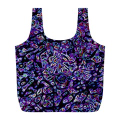 Neon Symphony Design Full Print Recycle Bag (l) by dflcprintsclothing