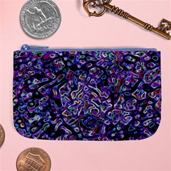 Neon Symphony Design Large Coin Purse by dflcprintsclothing