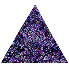 Neon Symphony Design Wooden Puzzle Triangle by dflcprintsclothing