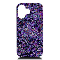 Neon Symphony Design Iphone 16 Black Uv Print Pc Hardshell Case by dflcprintsclothing