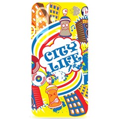 Colorful City Life Horizontal Seamless Pattern Urban City Samsung Galaxy S24 6 2 Inch Black Tpu Uv Case by Bedest