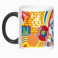 Colorful City Life Horizontal Seamless Pattern Urban City Morph Mug