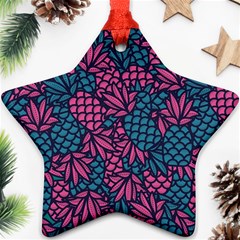 Summer Pineapples Ornament (star) by Paksenen