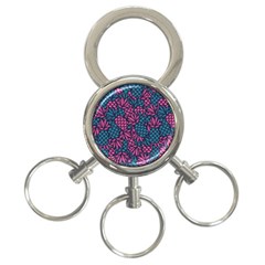 Summer Pineapples 3-ring Key Chain