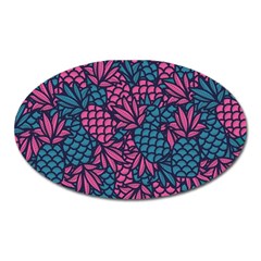 Summer Pineapples Oval Magnet