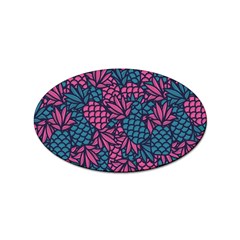 Summer Pineapples Sticker Oval (10 Pack)