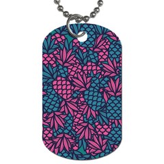 Summer Pineapples Dog Tag (two Sides)