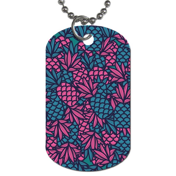 Summer Pineapples Dog Tag (Two Sides)