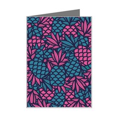 Summer Pineapples Mini Greeting Card