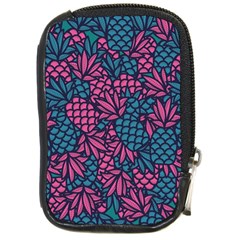 Summer Pineapples Compact Camera Leather Case