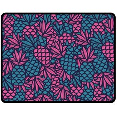 Summer Pineapples Fleece Blanket (medium)