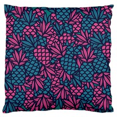 Summer Pineapples Large Cushion Case (one Side)