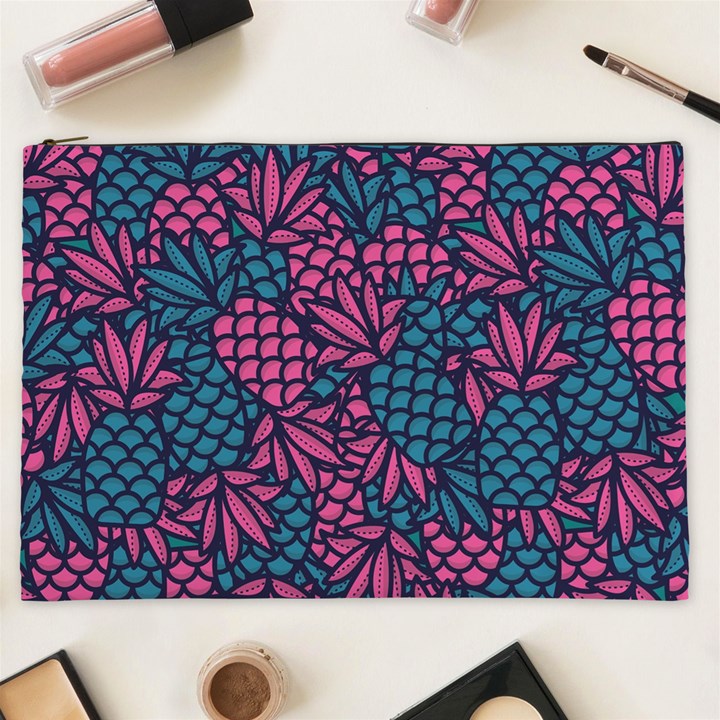 Summer Pineapples Cosmetic Bag (XXL)