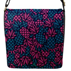 Summer Pineapples Flap Closure Messenger Bag (s)