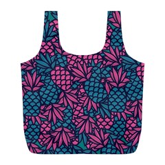 Summer Pineapples Full Print Recycle Bag (l)