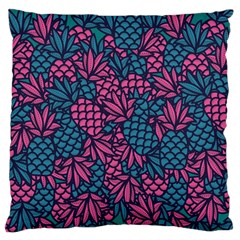 Summer Pineapples Standard Premium Plush Fleece Cushion Case (two Sides)