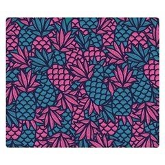 Summer Pineapples Two Sides Premium Plush Fleece Blanket (kids Size)