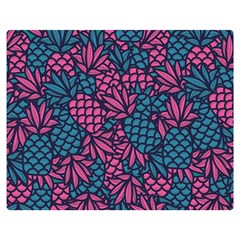 Summer Pineapples Two Sides Premium Plush Fleece Blanket (teen Size)