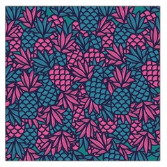 Summer Pineapples Square Satin Scarf (36  X 36 )