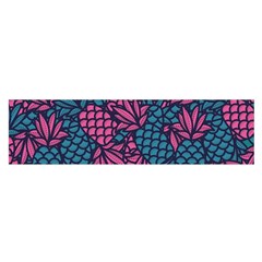 Summer Pineapples Oblong Satin Scarf (16  X 60 )