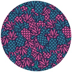 Summer Pineapples Wooden Puzzle Round