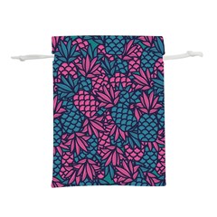 Summer Pineapples Lightweight Drawstring Pouch (l)