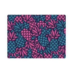 Summer Pineapples Premium Plush Fleece Blanket (mini)