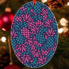 Summer Pineapples Uv Print Acrylic Ornament Oval