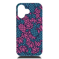 Summer Pineapples Iphone 16 Black Uv Print Pc Hardshell Case