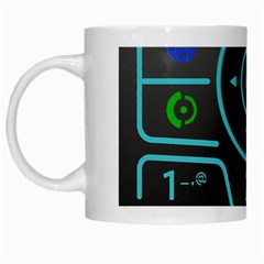 Retro Mobile Device Output Device White Mug