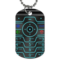 Retro Mobile Device Output Device Dog Tag (one Side)