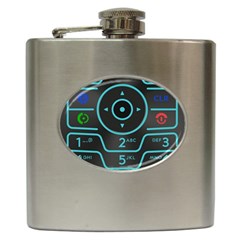 Retro Mobile Device Output Device Hip Flask (6 Oz)