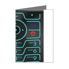 Retro Mobile Device Output Device Mini Greeting Card