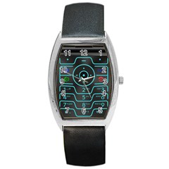 Retro Mobile Device Output Device Barrel Style Metal Watch