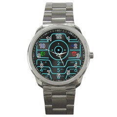 Retro Mobile Device Output Device Sport Metal Watch