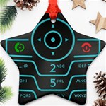 Retro Mobile Device Output Device Star Ornament (Two Sides) Front