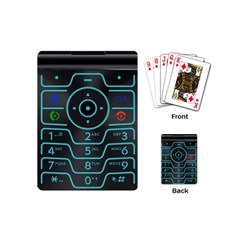 Retro Mobile Device Output Device Playing Cards Single Design (mini)