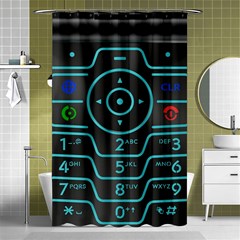 Retro Mobile Device Output Device Shower Curtain 48  X 72  (small)  by Bedest