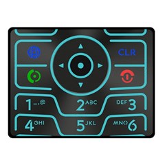 Retro Mobile Device Output Device Two Sides Fleece Blanket (small)