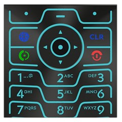 Retro Mobile Device Output Device Square Satin Scarf (36  X 36 )