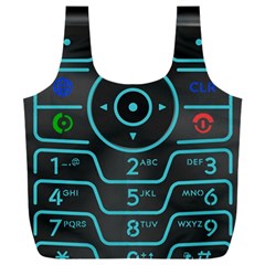 Retro Mobile Device Output Device Full Print Recycle Bag (xxl)