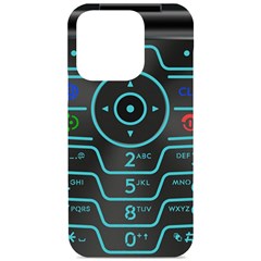 Retro Mobile Device Output Device Iphone 15 Pro Black Uv Print Pc Hardshell Case