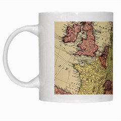 Retro Old Vintage Map Of Europe White Mug