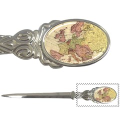 Retro Old Vintage Map Of Europe Letter Opener