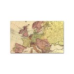 Retro Old Vintage Map Of Europe Sticker (Rectangular) Front