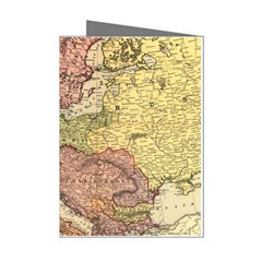 Retro Old Vintage Map Of Europe Mini Greeting Cards (pkg Of 8)